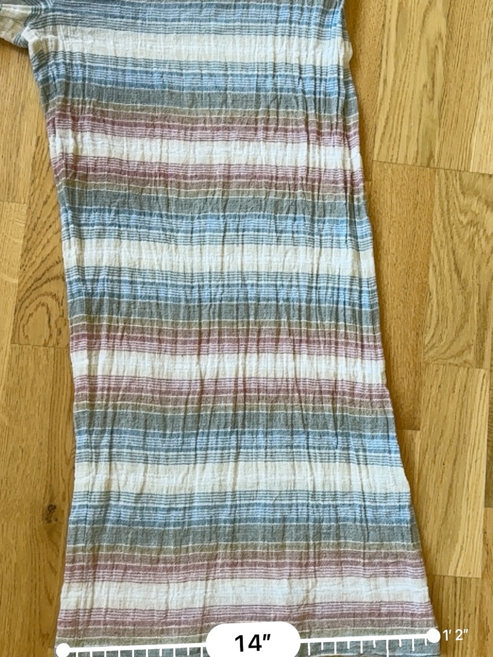 Mara Hoffman Swim Organic Cotton Gauze Striped Wide Leg Jumpsuit Tie Strap S - Picture 5 of 11